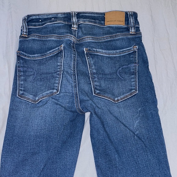 american eagle ripped jeggings sized 00 high rise next level stretch - Picture 8 of 9